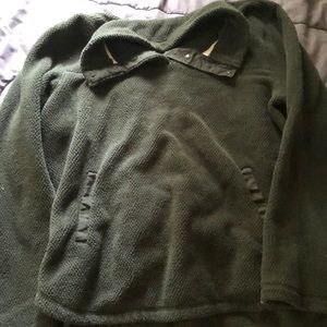 simple olive green sweatshirt